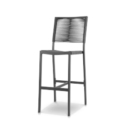 Bar Side Chair Charcoal Rope bar side chair charcoal rope